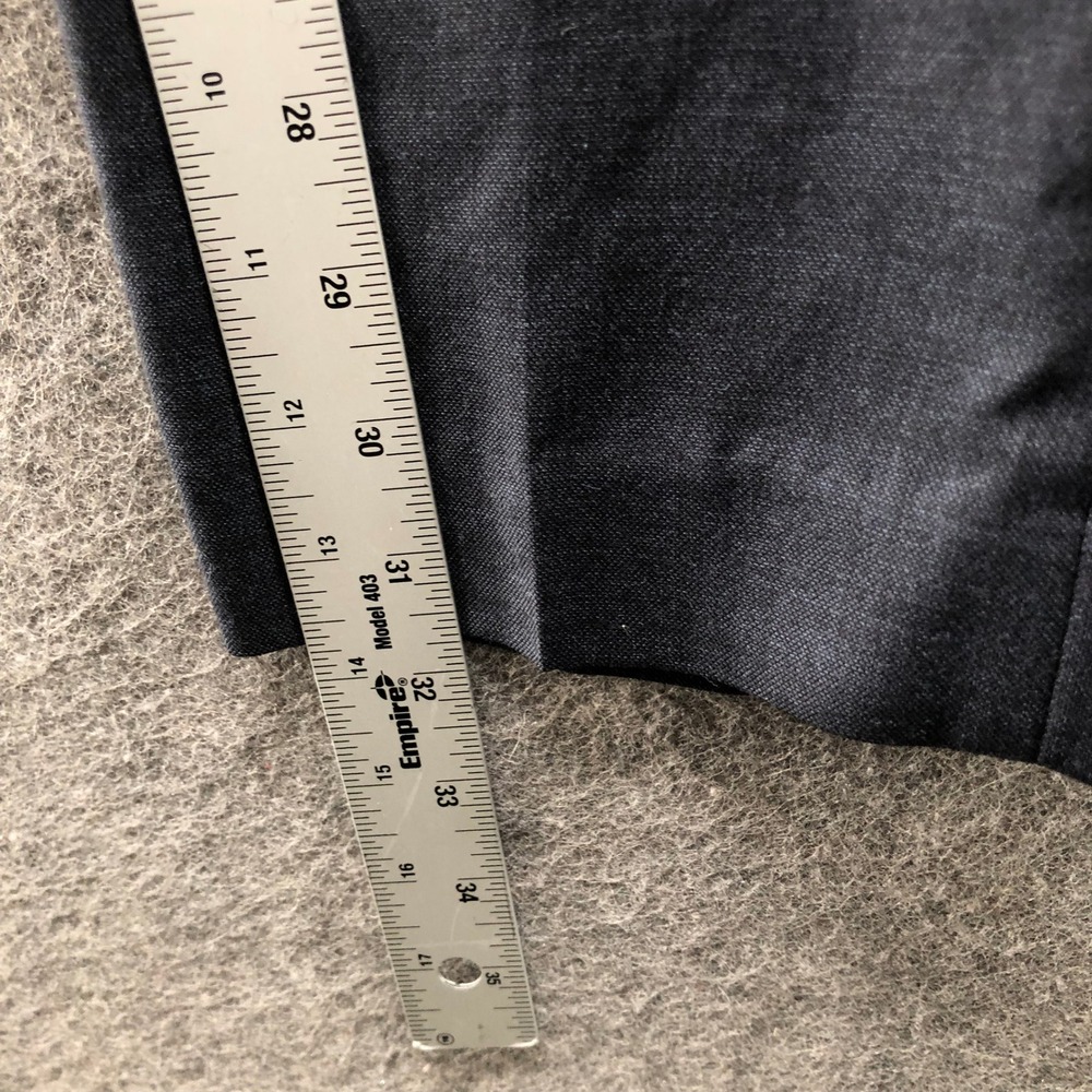 J.Crew Slim Ludlow Wool Dress Pants Mens 31x32 Charcoal Gray Flat Front - Picture 5 of 9